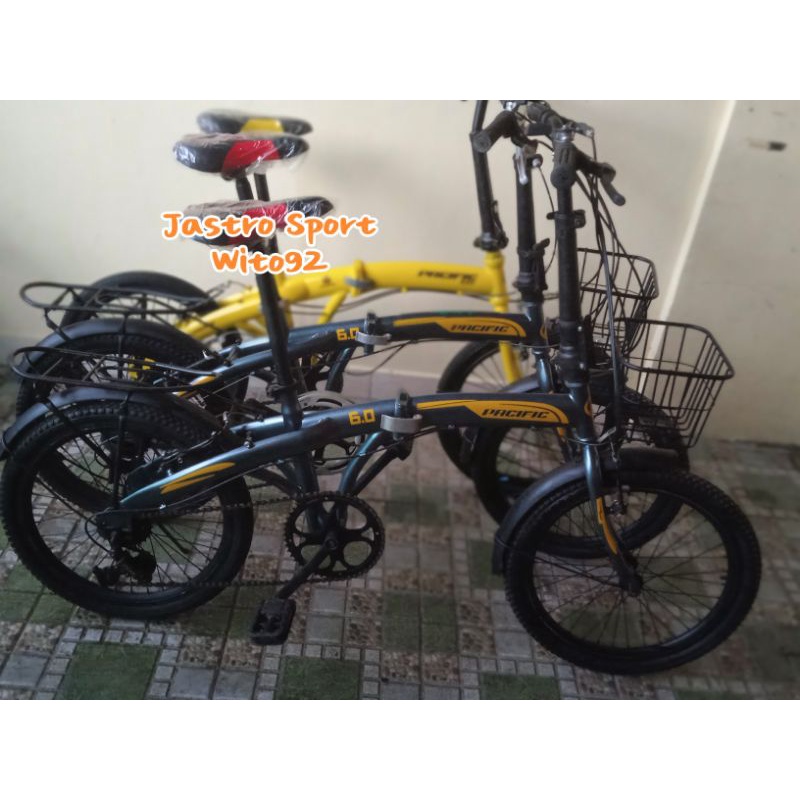 Promo Murah Sepeda Lipat Sepeda Lipat Keranjang Sepeda Repaint Pacific Exotic