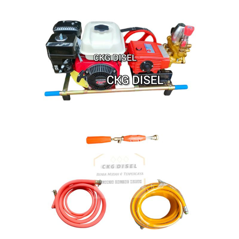 Steam Mesin Cuci Motor & Mobil SCN 20 + Engine Honda GP160 1Paket Siap Pakai