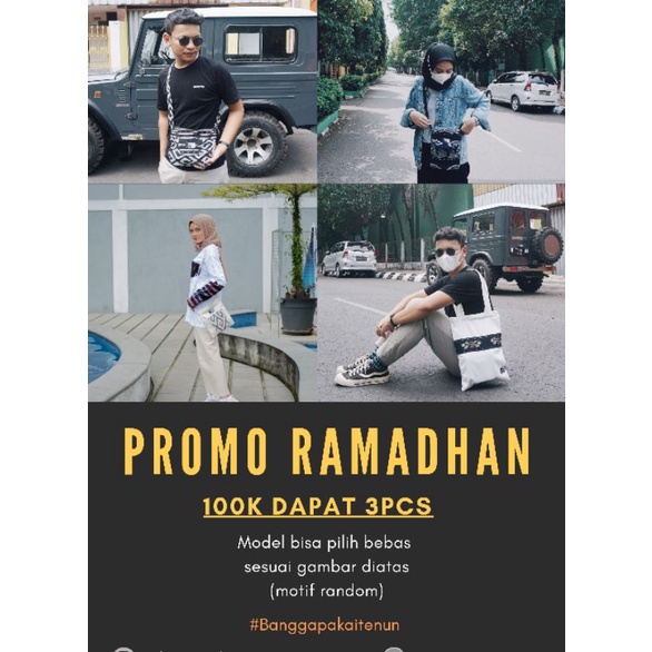 Tas tenun (promo ramadhan) 100k dapat 3pcs