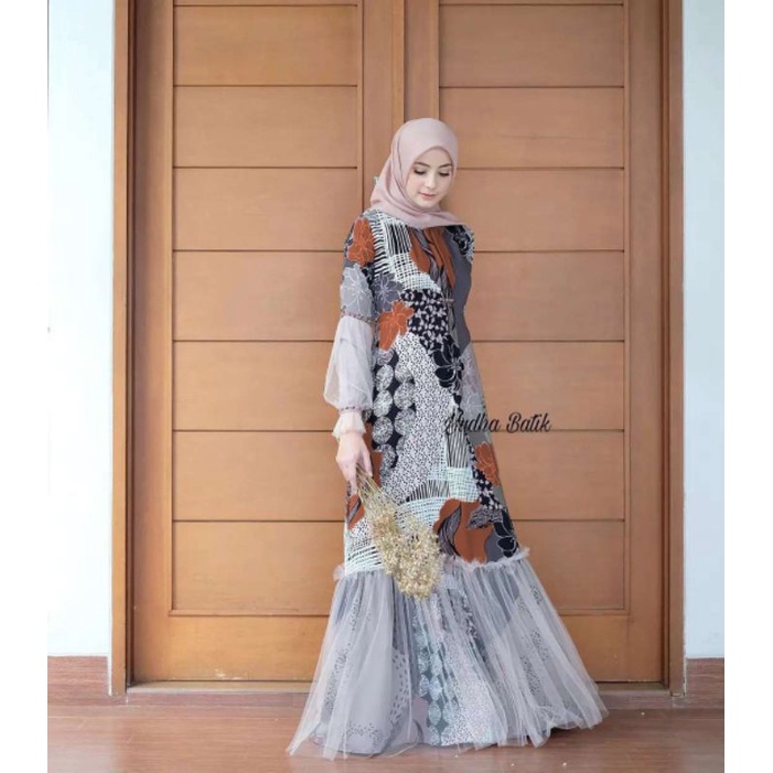 O gamis Maxmara Lux Mix Tille Gamis Busui Baju Koko