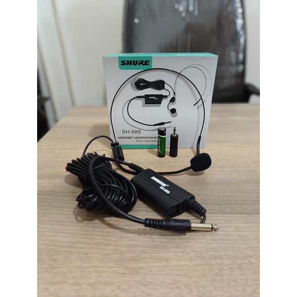 MIC HEADSET SHURE SH888 SINGLE KABEL SHURE SH 888