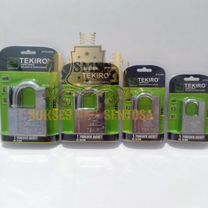 GEMBOK JAKET STAINLESS TEKIRO 50mm/GEMBOK RUKO PINTU RUMAH GUDANG