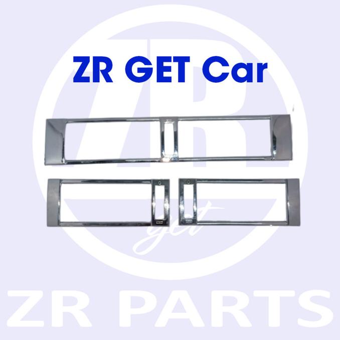 frame air vent / kisi kisi / ring chrome ac mercedes benz w124 Y2K