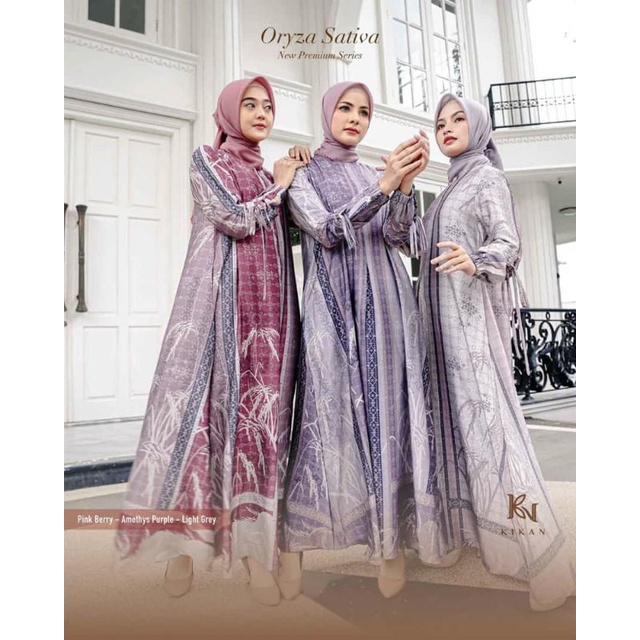 ORYZA DRESS BY KICIKS MUSLIMAH/GAMIS LEBARAN