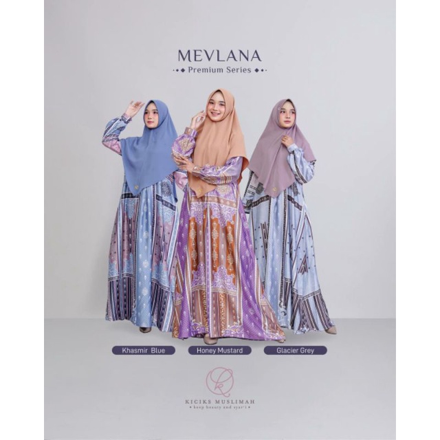 MEVLANA DRESS  BY KICIKS MUSLIMAH/GAMIS LEBARAN
