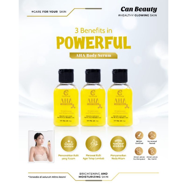 AHA serum can beauty