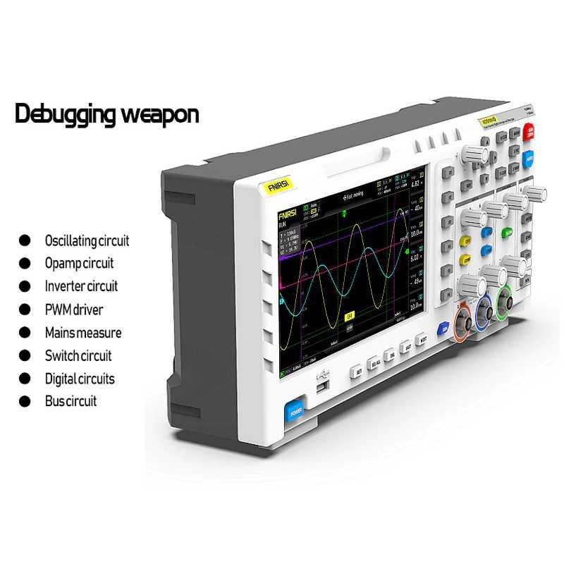 FNIRSI Digital Oscilloscope 2 in 1 Dual Channel 100MHz 1 GSa/s 1014D Scoter Listrik Scoter Listrik Volt Meter Motor Volt Meter Motor Volt Meter Digital Volt Meter Digital Volt Meter Ac Volt Meter Ac Tester Digital Multitester Tester Digital Multitester Vo