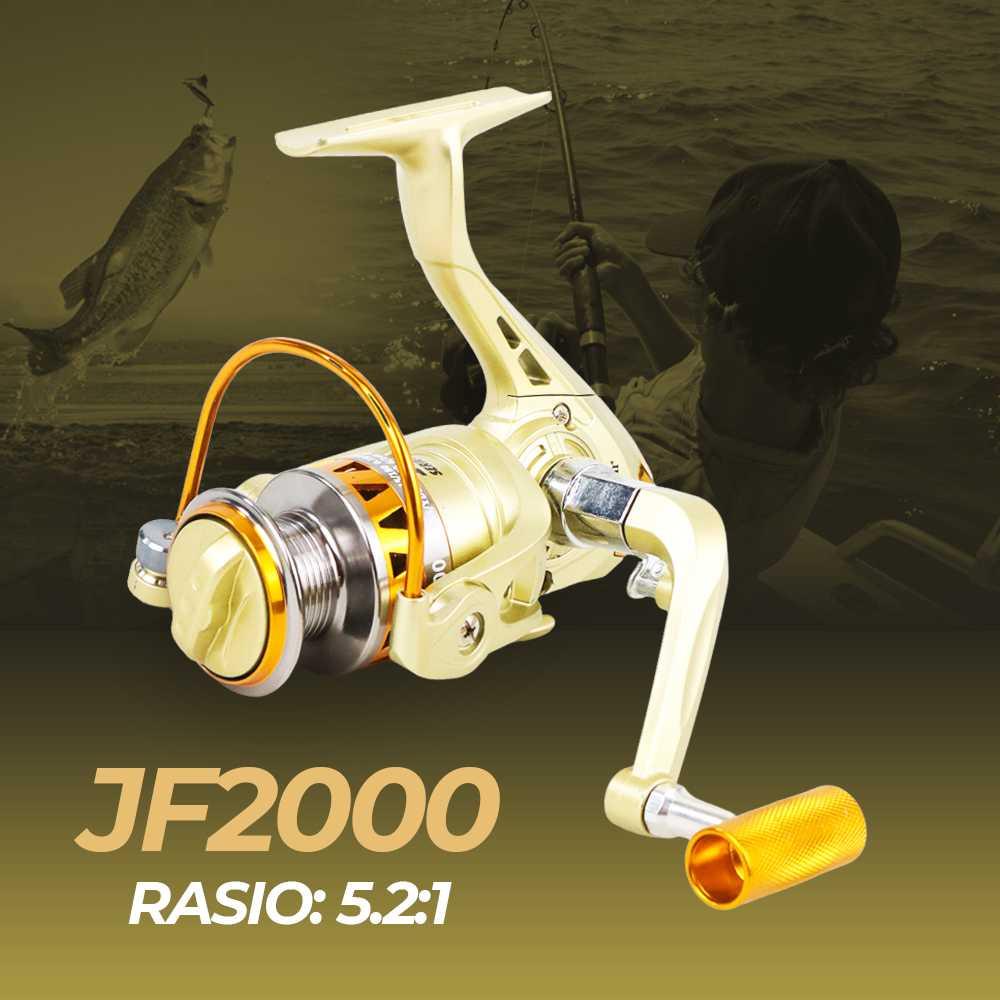 YUMOSHI JF2000 Reel Pancing Spinning 5.2:1 Gear Ratio Pancing Reel Power Handle Ril Pancing Reel Pancing Power Handle Pancing Casting Rell Pancing Power Handle Casting Reel Pancing Mini Reel Casting Reel Baitcasting Real Pancing Power Handle Rell Pancing