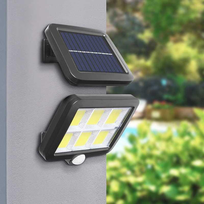 ZOYJITU Lampu Dinding Solar Sensor Outdoor Waterproof 6000K COB X583