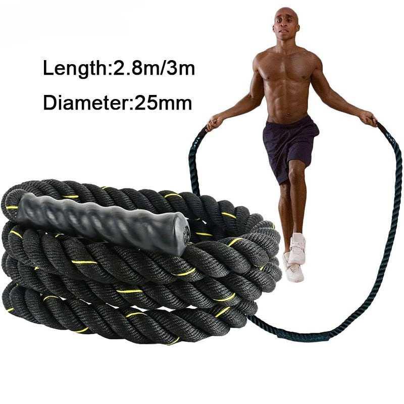 YAFITYES Tali Skipping Jump Rope Heavy Power Training 3mx25mm JR002