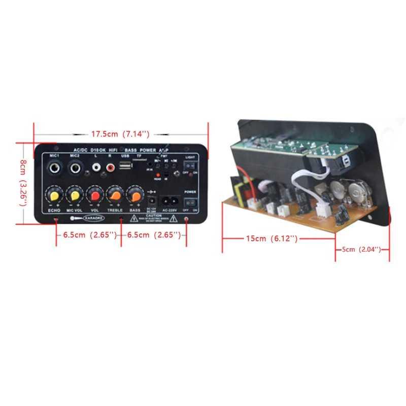 TKXEC Amplifier Board Audio Bluetooth USB FM Radio Subwoofer DIY 40W 30