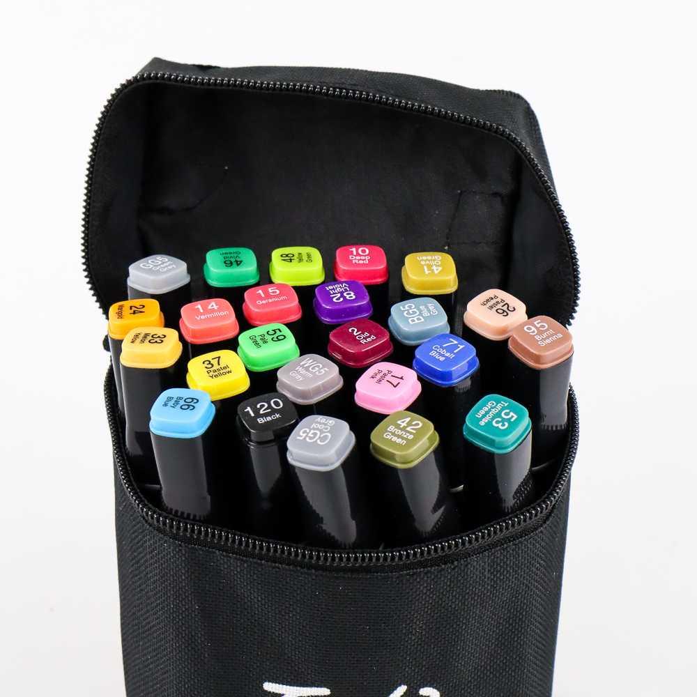 TOUCH Spidol Dual Side Fine Art Brush Art Marker Set Y-006