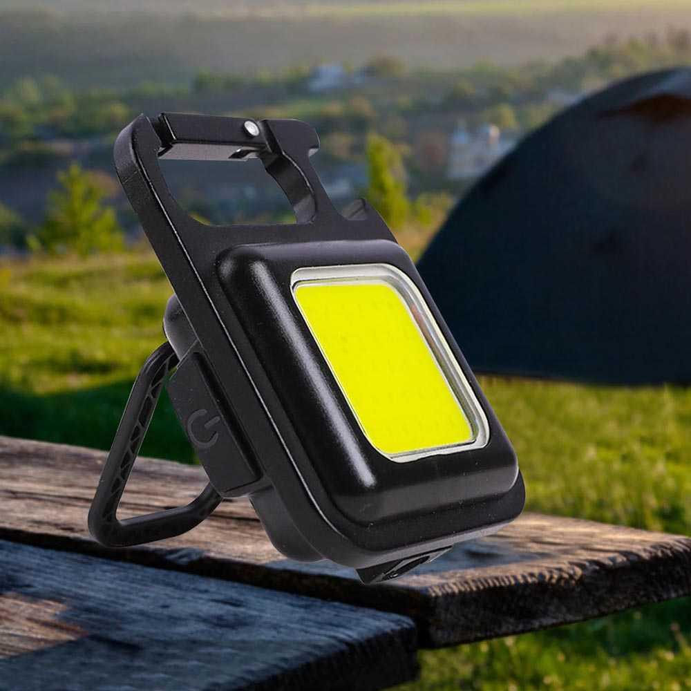 VKTECH Senter LED Portable Keychain Magnetic COB 500 Lumens B601