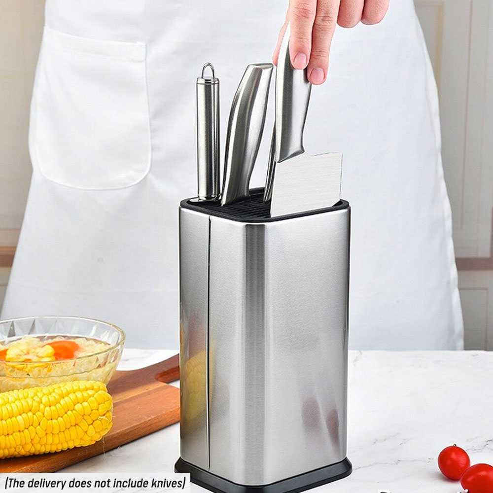 ANHO Tempat Pisau Dapur Spatula Stand Holder Stainless Steel SUS435 Pisau Set Pisau Dapur Pisau Dapur Set Set Pisau Dapur Peralatan Dapur Lengkap Alat Masak Set Pisau Kecil Pisau Set Talenan Pancing Set Lengkap Knife Pisau Dapur Super Tajam Pisau Tajam Pi