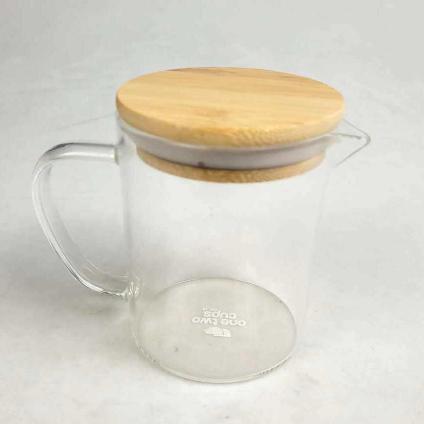 One Two Cups Teko Pitcher Teh Kopi Jus Borosilicate Glass G-18