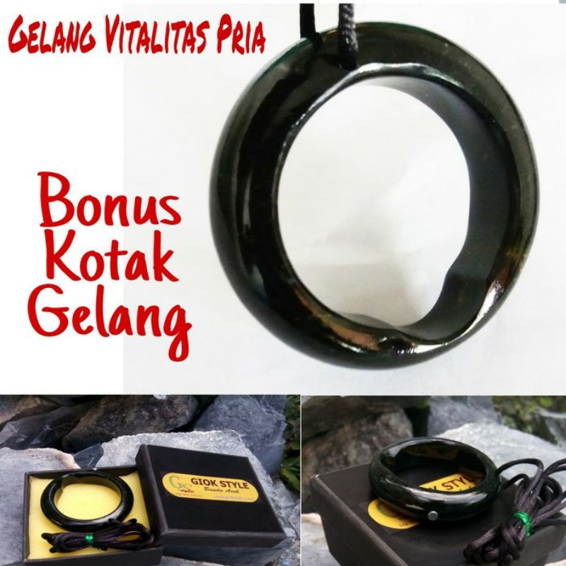 Gelang Giok Black Jade Aceh Super Terapi