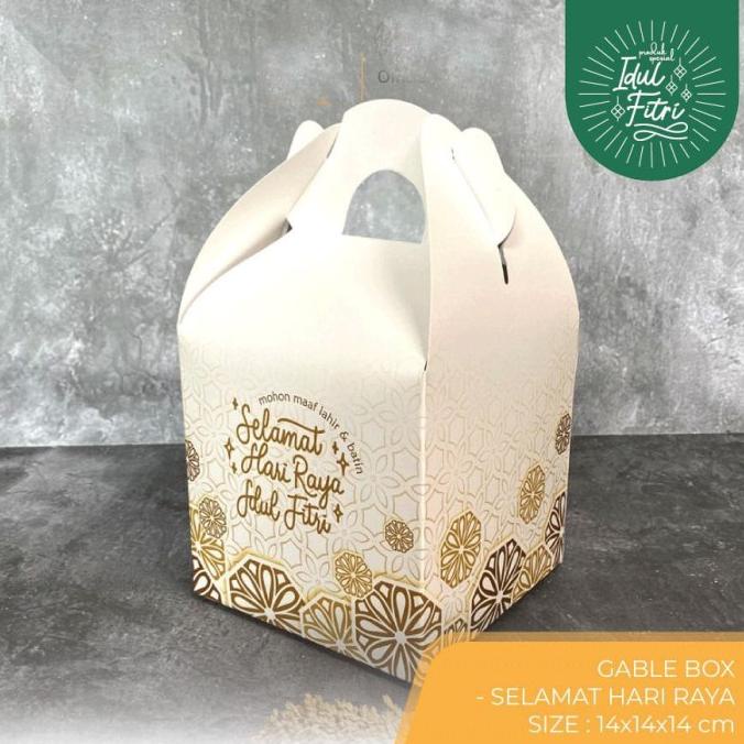 

Hampers Gb01I Gable Box Idul Fitri 14X14X14 Cm Mubarak Hampers Toples 2 Susun Stok Terbatas