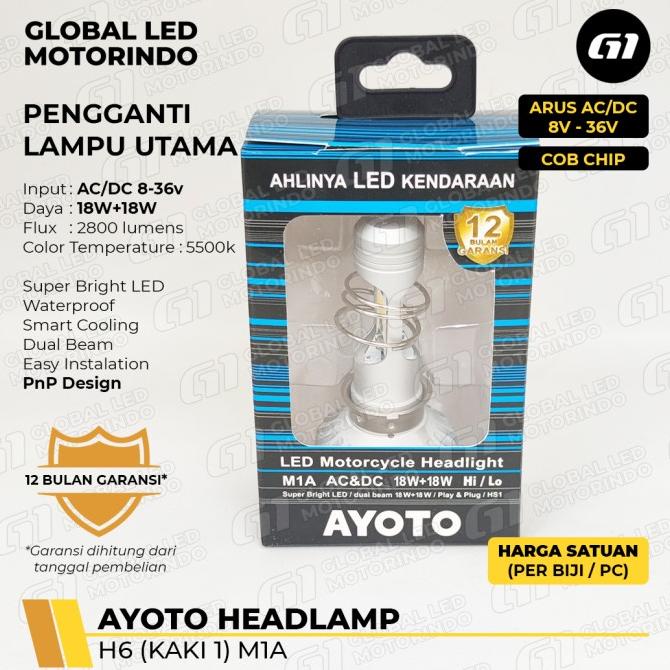 HEADLAMP AYOTO M1A AC/DC UNTUK matic/bebek