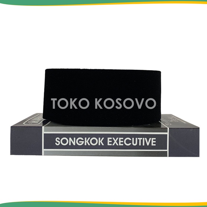 Peci Songkok Kopiah RAHMAT SPESIAL AC Hitam Polos GROSIR - Tinggi 10, No 6-10 (L7V9) Original Exclus