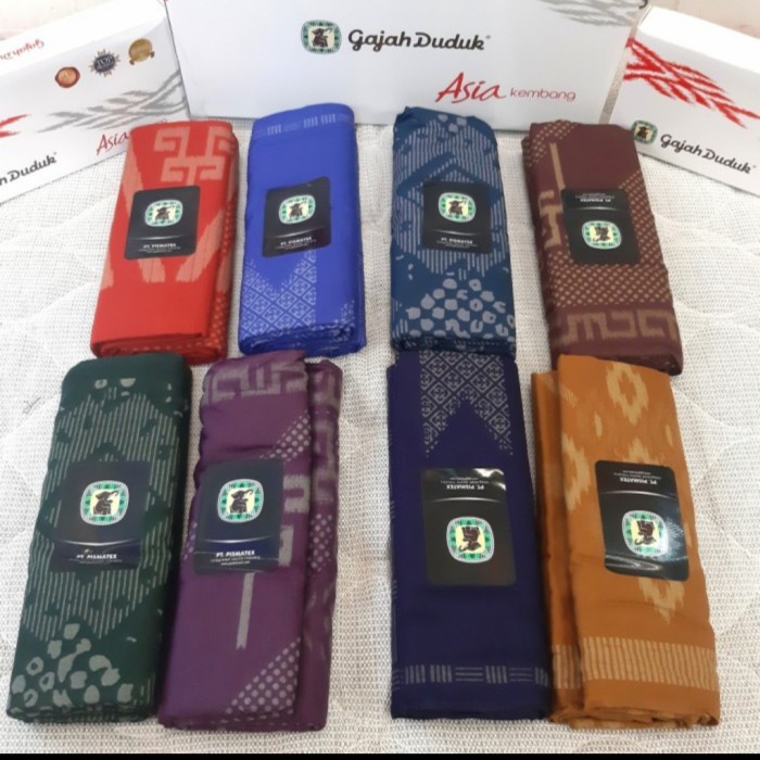 Sarung Gajah Duduk Asia Kembang - Biru, Randomly (V4D9) Dewasa Free Tasbih Terlaris Sajadah Kepala S