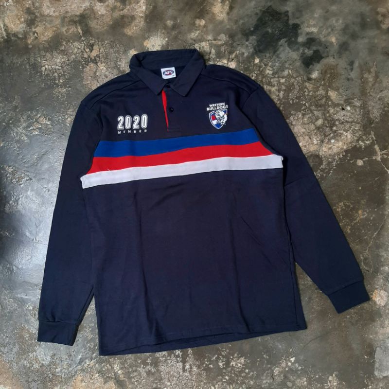 RUGBY SHIRT AFL WEST BULLDOGS TEAM RUGBY SHIRT