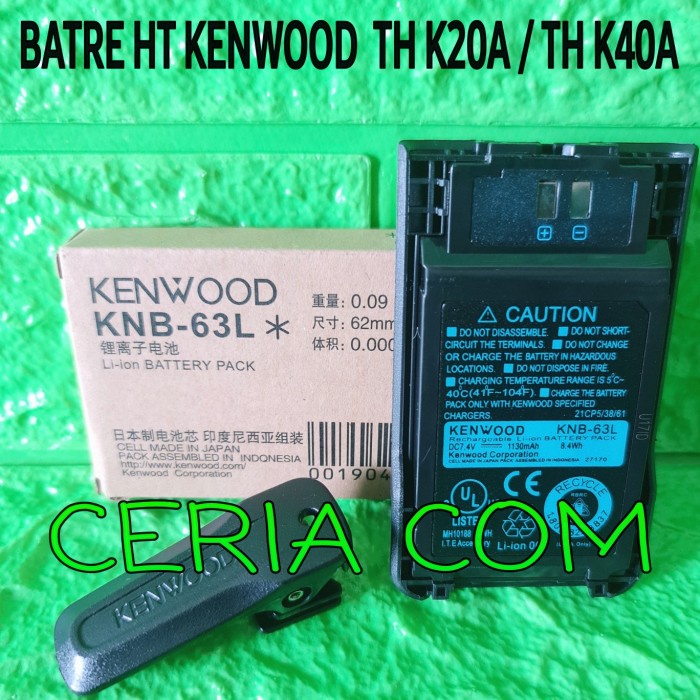Terlaris Batre Ht Kenwood Th K20A Th K20 Ori Kenwood Knb 63L Lithium Free Clip