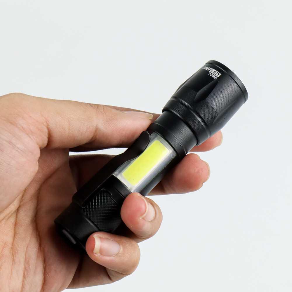 Senter LED Mini Q5 - 7098 Rechargeable Senter Led Super Terang Senter Kepala Super Terang Senter Super Terang Laser Jarak Jauh Senter Mini Senter Cas Senter Swat Senter Kepala Luby Senter Kepala Dony Lampu Senter Kepala Senter Police