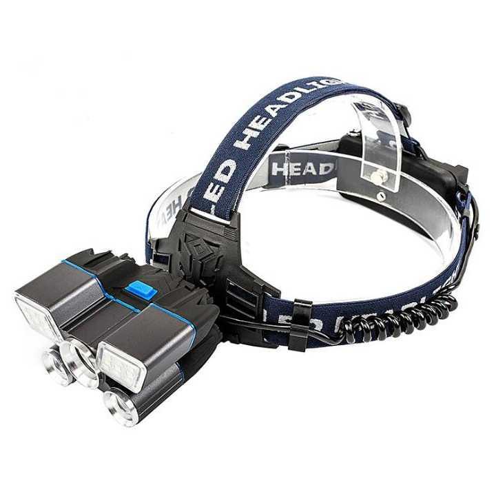 Senter Kepala Headlamp - TG-007 XM-L2+2XPE+Red Blue LED Senter Led Super Terang Senter Kepala Super Terang Senter Super Terang Laser Jarak Jauh Senter Mini Senter Cas Senter Swat Senter Kepala Luby Senter Kepala Dony Lampu Senter Kepala Senter