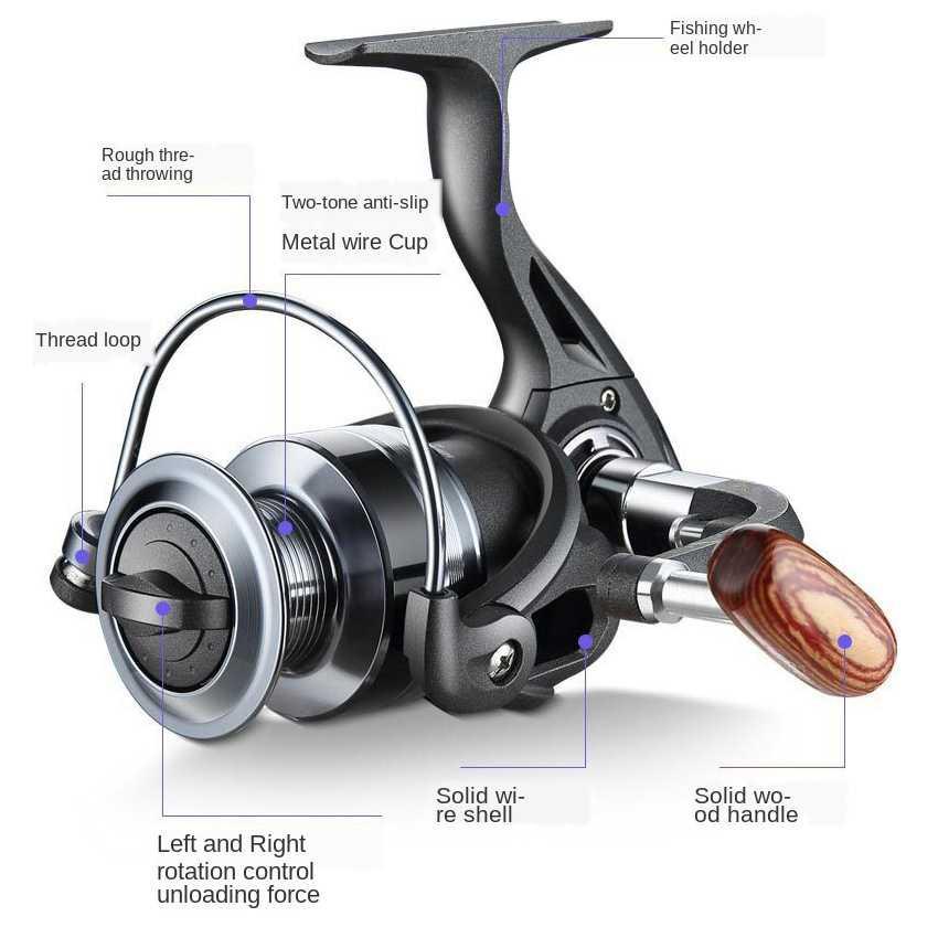 QIDA Reel Pancing Spinning Fishing Reel 4.7:1 Gear Ratio ZH5000 Pancing Reel Power Handle Ril Pancing Reel Pancing Power Handle Pancing Casting Rell Pancing Power Handle Casting Reel Pancing Mini Reel Casting Reel Baitcasting Real Pancing Power Handle Rel