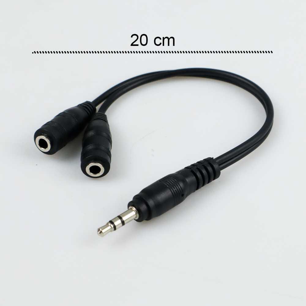Overfly Splitter Audio Cable 3.5 mm Male to Dual 3.5 mm Female - AV111