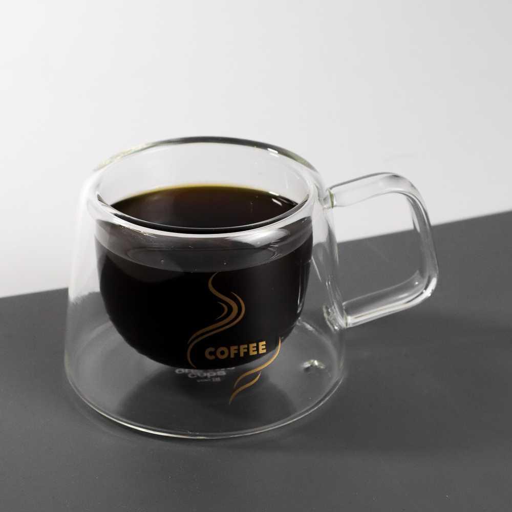 One Two Cups Cangkir Kopi Anti Panas Double-Wall Glass Dome 170ml