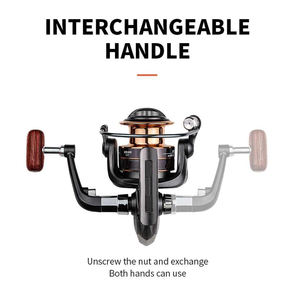 LINNHUE HM Series Reel Pancing Spinning Fishing Reel 5.2:1 8 Kg Pancing Reel Power Handle Ril Pancing Reel Pancing Power Handle Pancing Casting Rell Pancing Power Handle Casting Reel Pancing Mini Reel Casting Reel Baitcasting Real Pancing Power Handle Rel