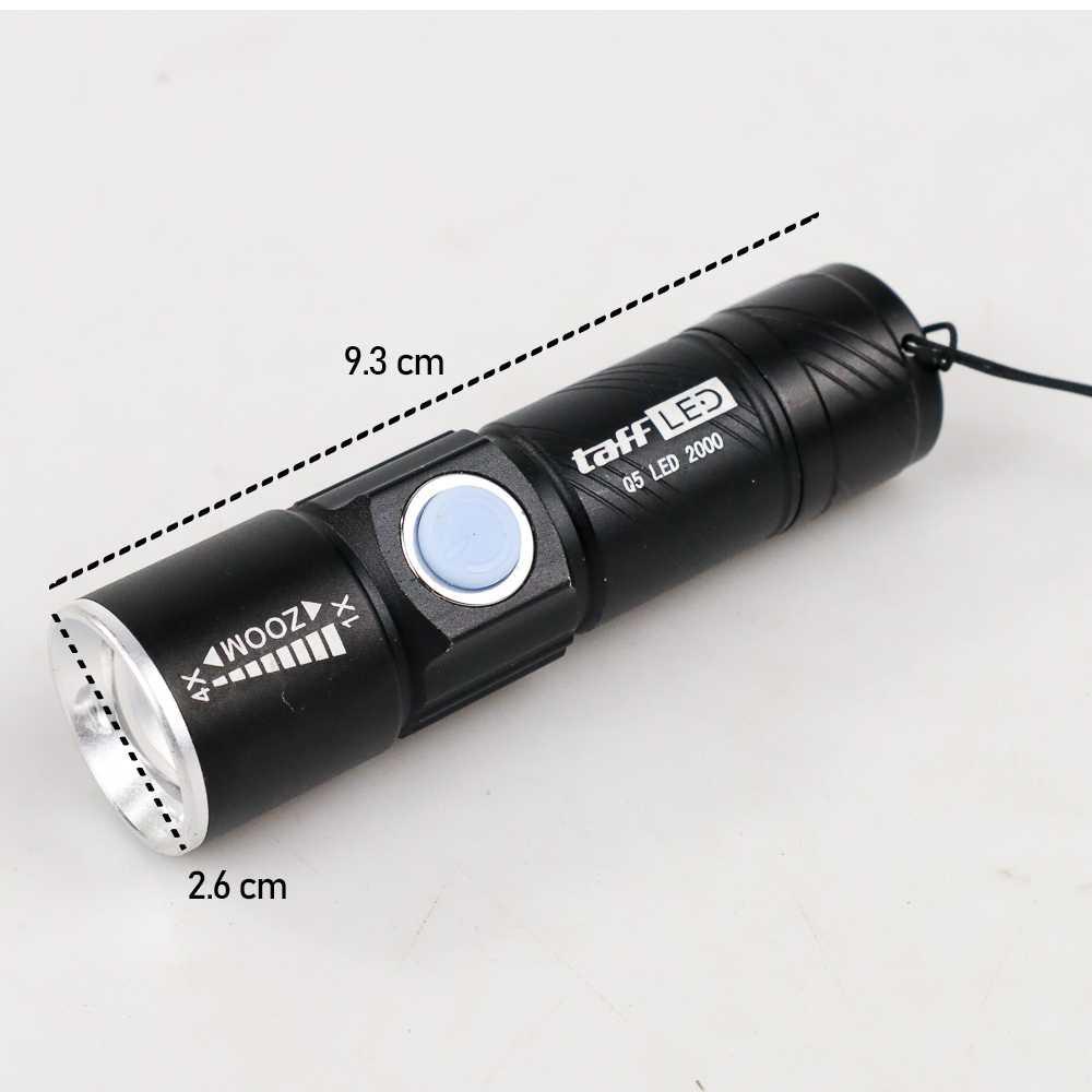 Senter LED Mini USB Rechargeable Q5 LED 2000 Lumens Senter Led Super Terang Senter Kepala Super Terang Senter Super Terang Laser Jarak Jauh Senter Mini Senter Cas Senter Swat Senter Kepala Luby Senter Kepala Dony Lampu Senter Kepala Senter