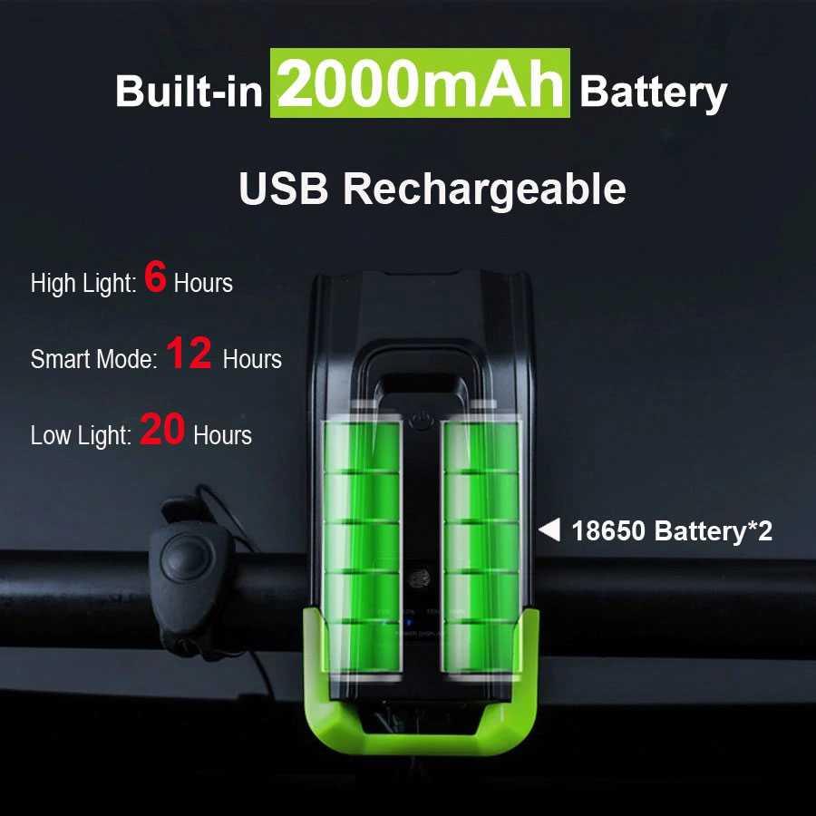 NEWBOLER Lampu Depan Sepeda Klakson Rechargeable 2000 mAh 800 Lumens BK-1718 Lampu Sepeda Led Lampu Sepeda Led Sepeda Listrik Uwinfly Sepeda Listrik Uwinfly Speda Listrik Speda Listrik Sepeda Listrik Murah Sepeda Listrik Murah Speda Anak Speda Anak Sepeda