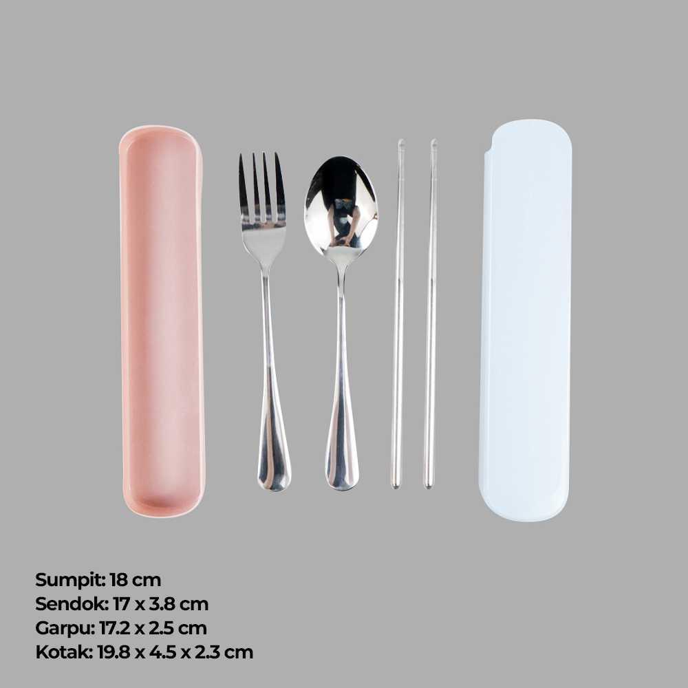 Nordic Cutlery Set Sendok Garpu Sumpit Stainless Steel - NP304