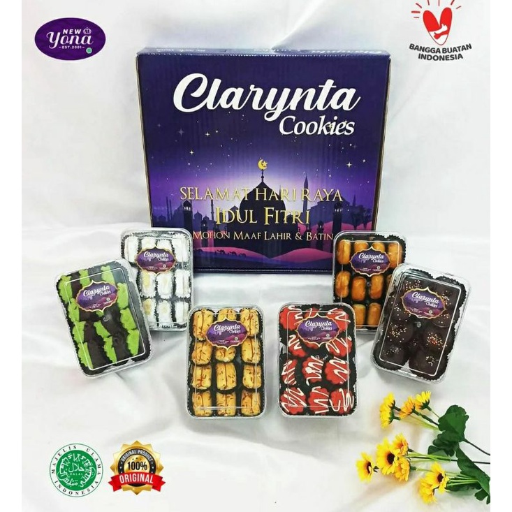 

NEW YONA CLARYNTA COOKIES HAMPERS KUE PARCEL KUE PREMIUM PAKET KUE LEBARAN HARI RAYA