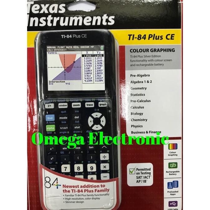 

Texas Instruments Ti-84 Plus Ce Graphing Calculator Kuliah Sekolah