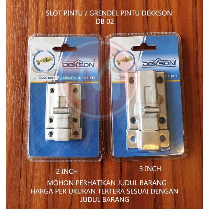 Terlaris Slot Pintu Dekkson Db D02 3 Inch / Kunci Pintu Dekkson / Grendel Pintu