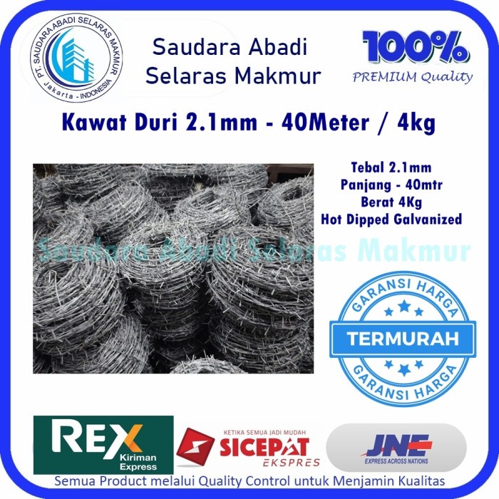 Terlaris Kawat Duri Galvanis Bwg 14