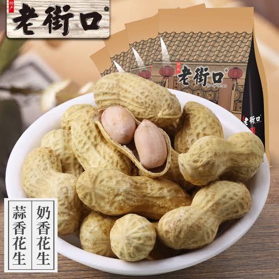 

Laojiekou Huasheng Garlic or Milky Flavor Peanut Kacang rasa Bawang Kualitas Terbaik