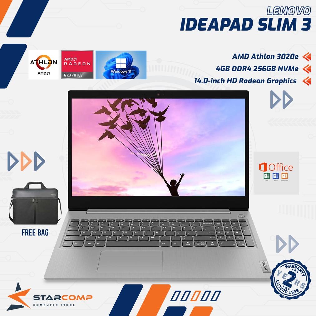 Lenovo IdeaPad Slim 3 Athlon 3020e 4GB 256GB 14" W11 OHS
