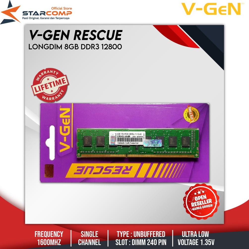 LONGDIM V-GEN RESCUE DDR3 8GB PC-12800