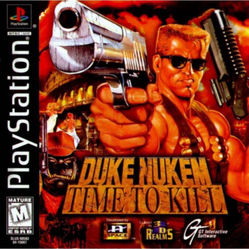 CD Game Playstation 1 PSX - Duke Nukem Time to Kill