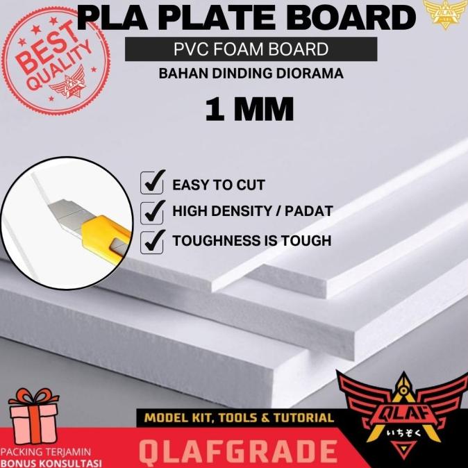 Pla Plate Board Pvc Foam 1Mm Diorama Dinding Maket Scale Model