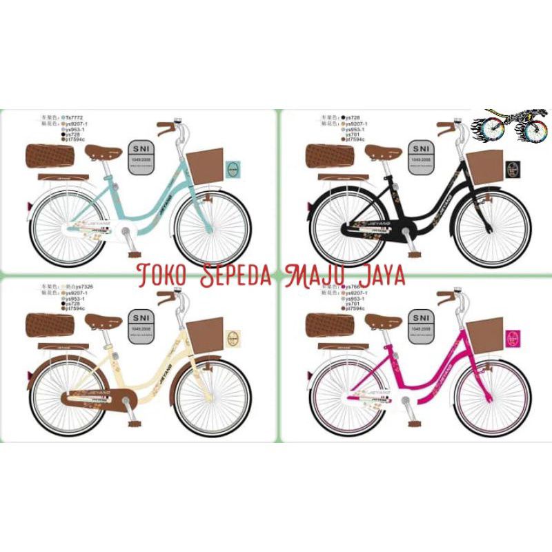 SEPEDA MINI ANAK PEREMPUAN DEWASA 24 JIEYANG KERANJANG PLASTIK