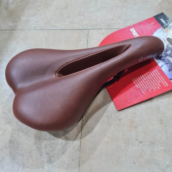 Terlaris Saddle Gel Velo Sport Brown 2069 Classic Vintage Sadel Seli Jok Coklat