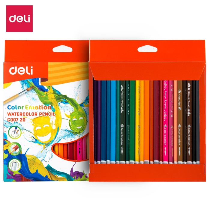 

Terlaris Deli Pensil Warna / Cat Air - Water Color Pencil 24C (Ec00720)