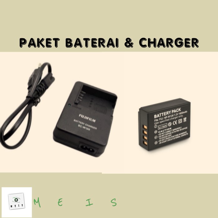 PAKET BATERAI & CHARGER FUJIFILM XS10 - CASAN BATRE BATTERY CARGER