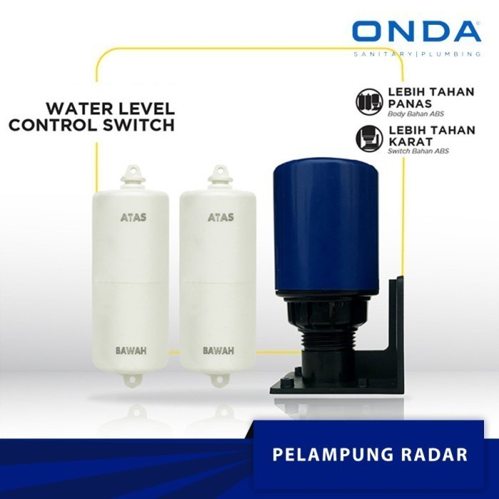 Terlaris Radar Otomatis Tandon Air Onda Water Level Control Switch Onda