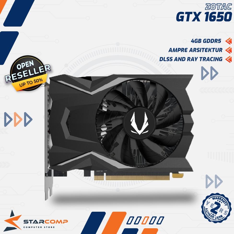 ZOTAC GTX 1650 4GB DDR6 SINGLE FAN NVIDIA GeForce GTX1650 Gaming